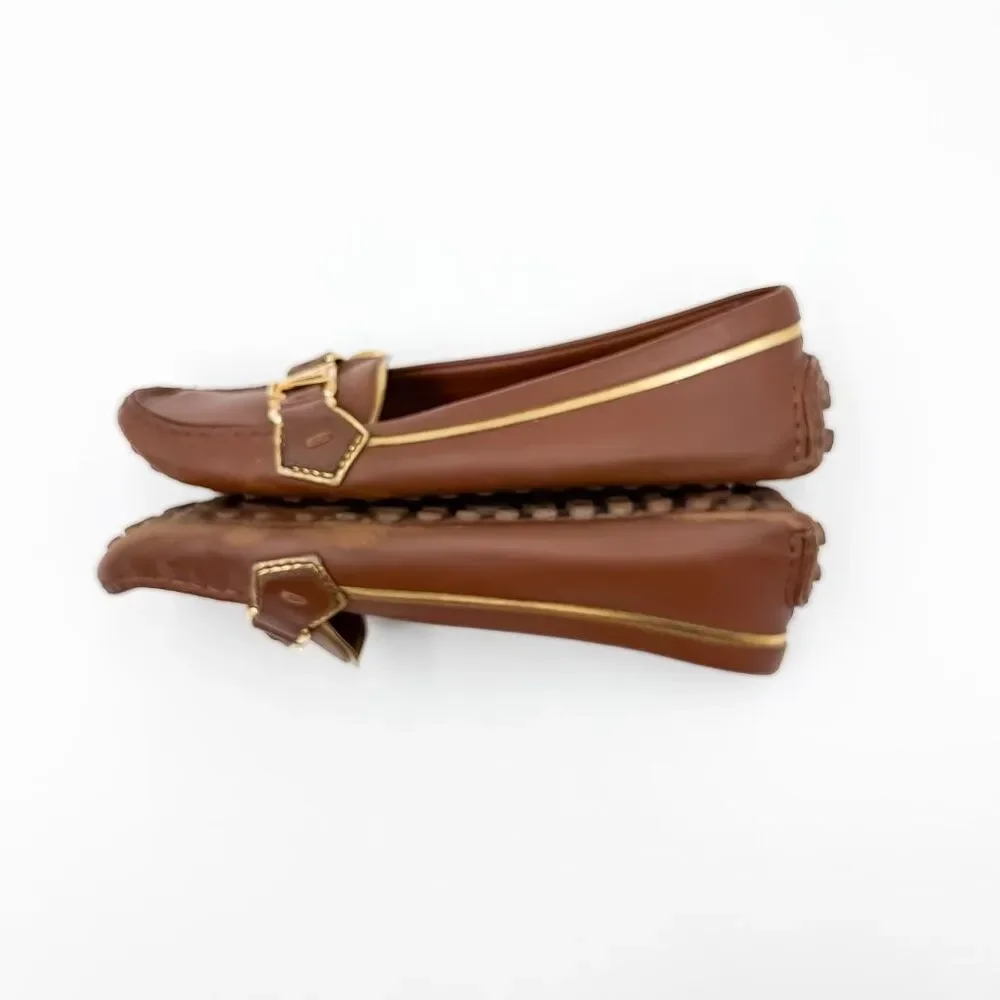 Louis Vuitton LV Loafers Leather Moccasins Flats EU 37 US 7